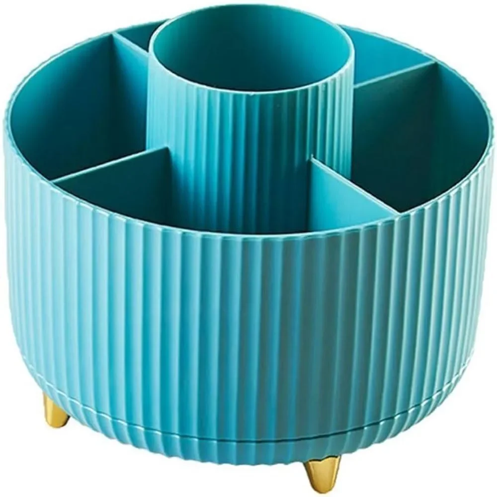 Makeup brush holder teal